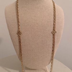 Stella and Dot Libby layering necklace gold